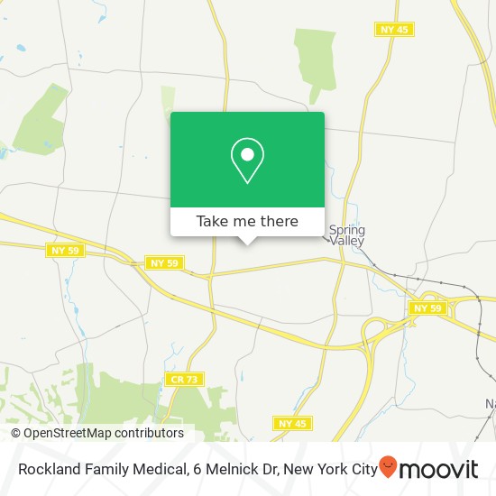 Mapa de Rockland Family Medical, 6 Melnick Dr