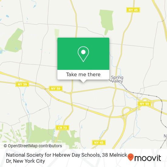 National Society for Hebrew Day Schools, 38 Melnick Dr map