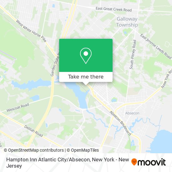 Mapa de Hampton Inn Atlantic City / Absecon