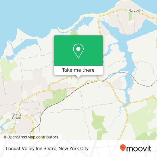 Mapa de Locust Valley Inn Bistro, 225 Birch Hill Rd