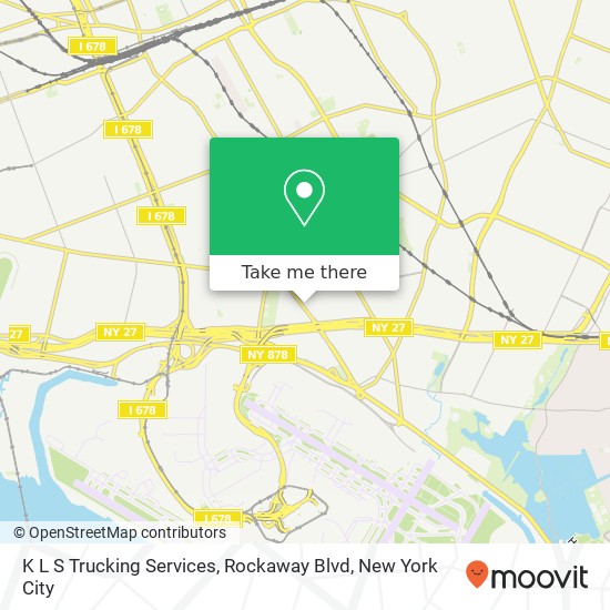 K L S Trucking Services, Rockaway Blvd map