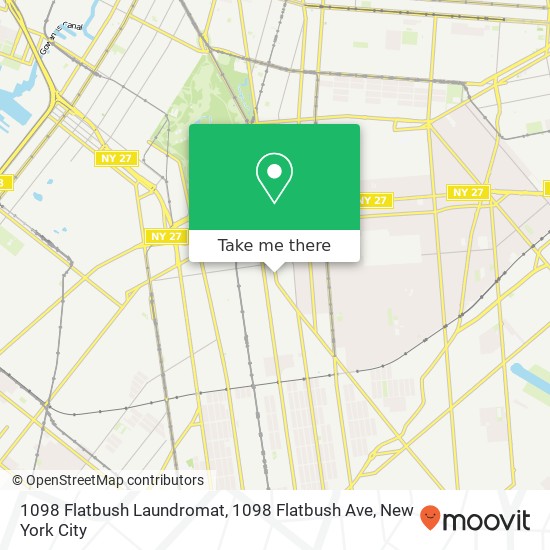 1098 Flatbush Laundromat, 1098 Flatbush Ave map