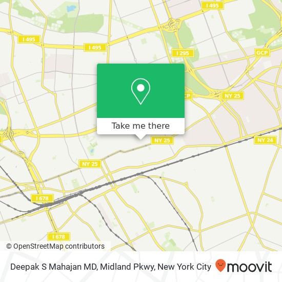 Deepak S Mahajan MD, Midland Pkwy map