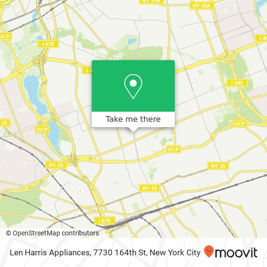 Len Harris Appliances, 7730 164th St map