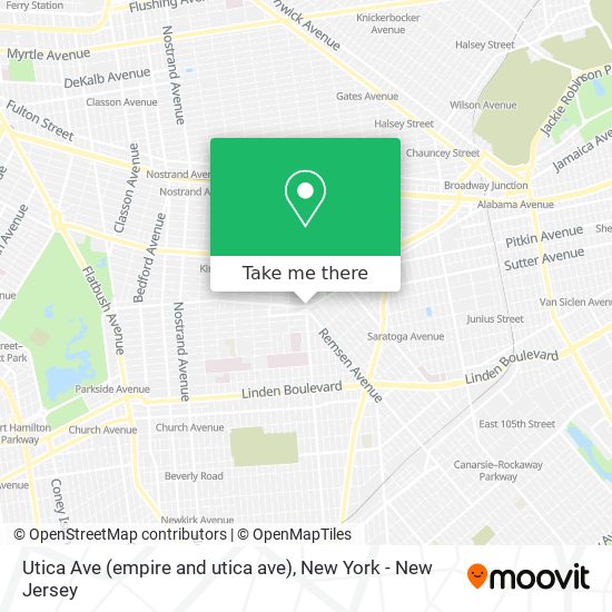 Mapa de Utica Ave (empire and utica ave)