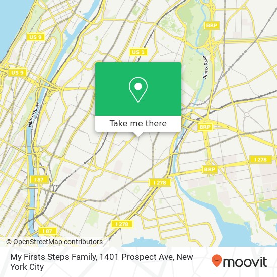 My Firsts Steps Family, 1401 Prospect Ave map