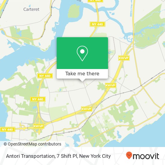 Mapa de Antori Transportation, 7 Shift Pl