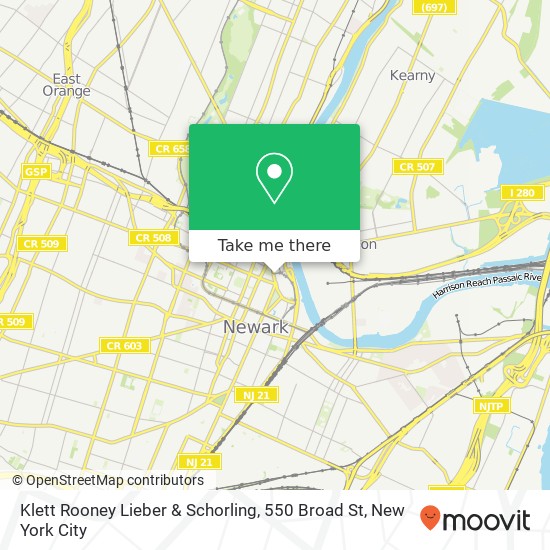 Klett Rooney Lieber & Schorling, 550 Broad St map