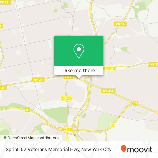 Mapa de Sprint, 62 Veterans Memorial Hwy