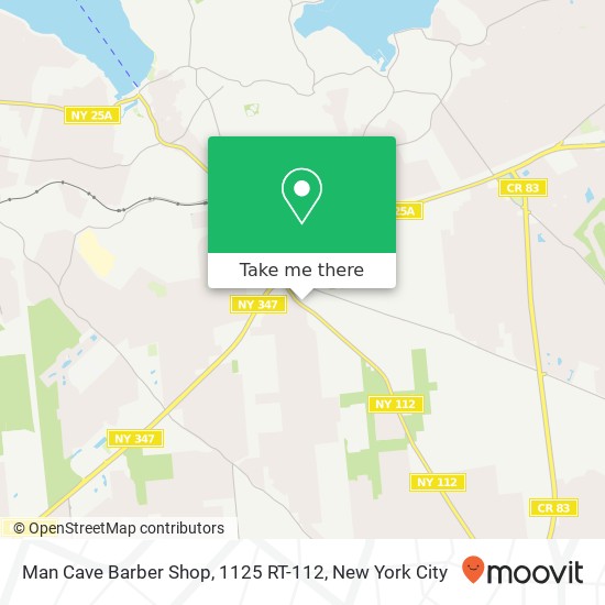 Mapa de Man Cave Barber Shop, 1125 RT-112