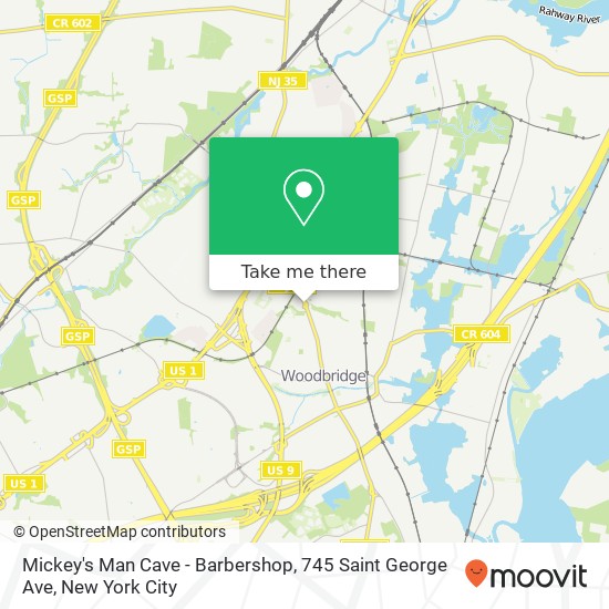 Mapa de Mickey's Man Cave - Barbershop, 745 Saint George Ave