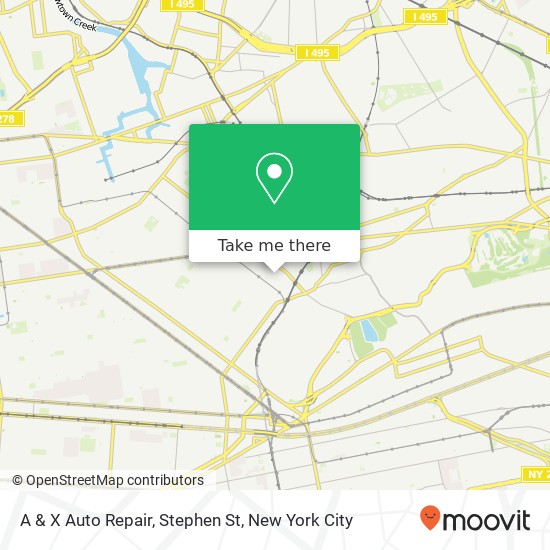 Mapa de A & X Auto Repair, Stephen St