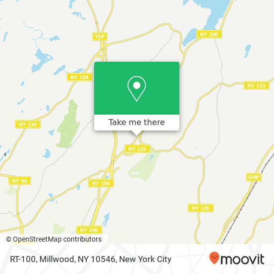 Mapa de RT-100, Millwood, NY 10546