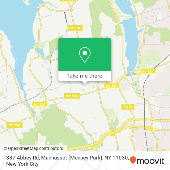 387 Abbey Rd, Manhasset (Munsey Park), NY 11030 map