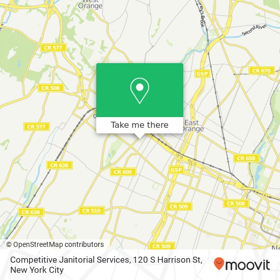 Mapa de Competitive Janitorial Services, 120 S Harrison St