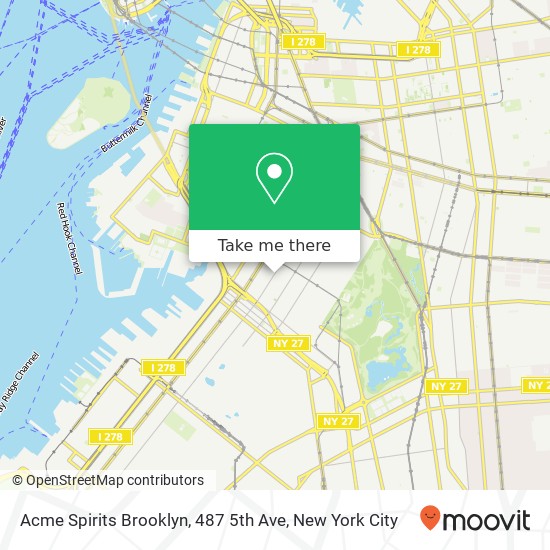 Acme Spirits Brooklyn, 487 5th Ave map