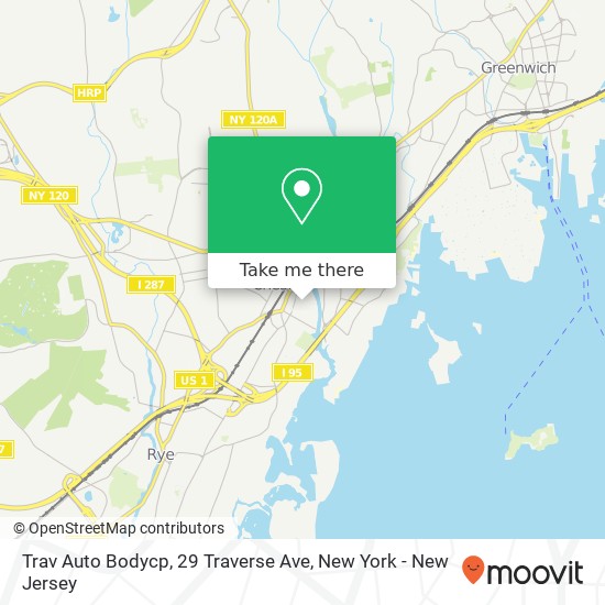 Mapa de Trav Auto Bodycp, 29 Traverse Ave