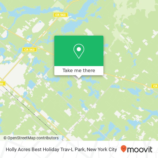 Holly Acres Best Holiday Trav-L Park map