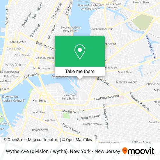 Mapa de Wythe Ave (division / wythe)