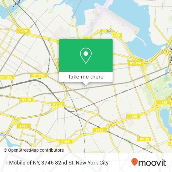 Mapa de I Mobile of NY, 3746 82nd St