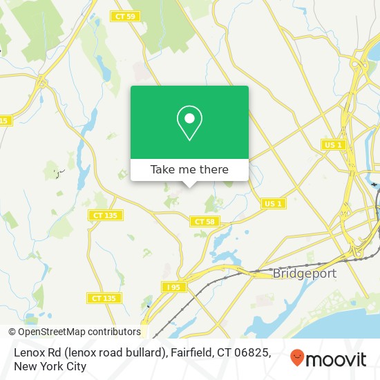 Mapa de Lenox Rd (lenox road bullard), Fairfield, CT 06825