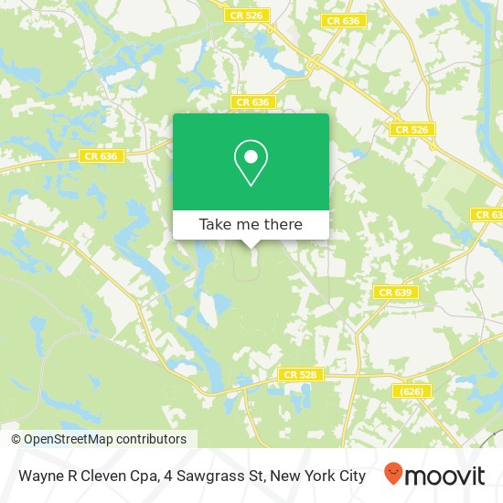 Wayne R Cleven Cpa, 4 Sawgrass St map