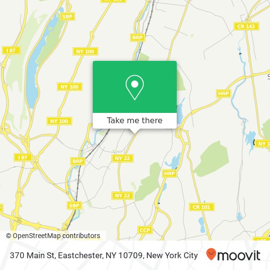 Mapa de 370 Main St, Eastchester, NY 10709