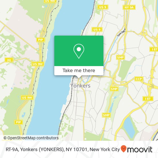 Mapa de RT-9A, Yonkers (YONKERS), NY 10701