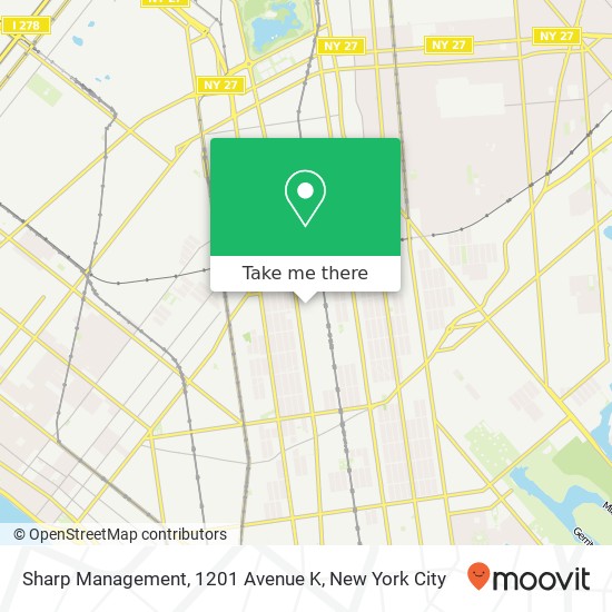 Sharp Management, 1201 Avenue K map