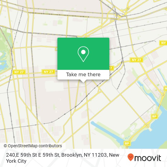 240,E 59th St E 59th St, Brooklyn, NY 11203 map