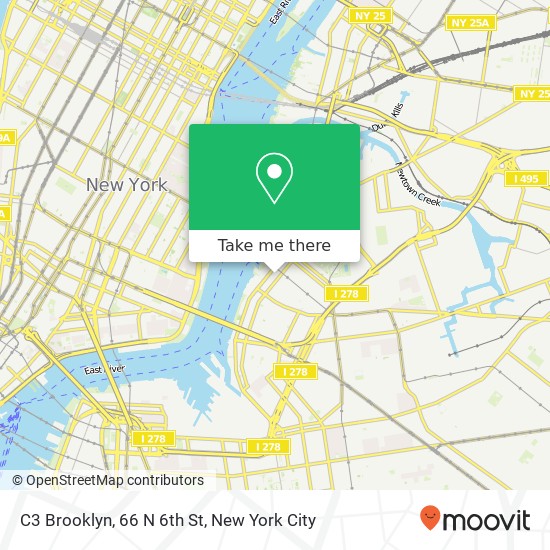 Mapa de C3 Brooklyn, 66 N 6th St