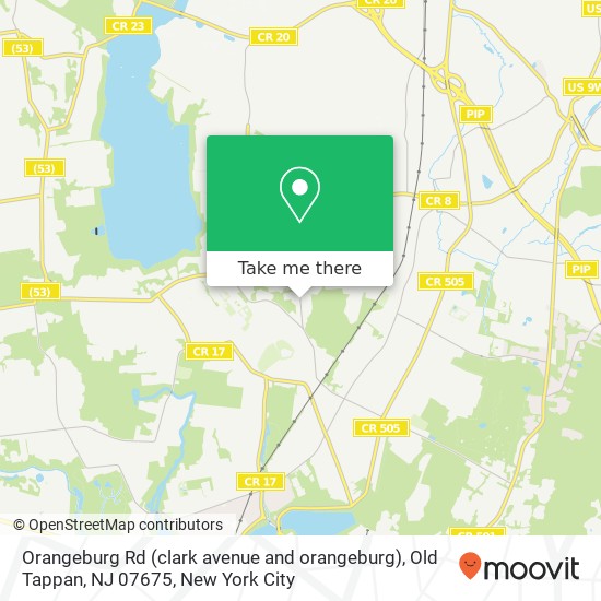 Orangeburg Rd (clark avenue and orangeburg), Old Tappan, NJ 07675 map