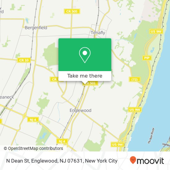Mapa de N Dean St, Englewood, NJ 07631