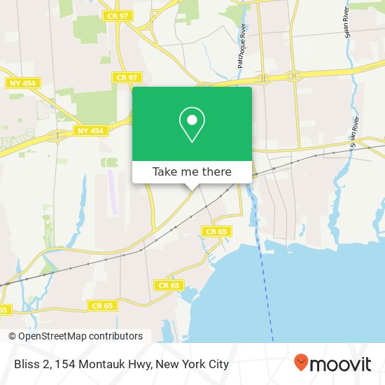 Bliss 2, 154 Montauk Hwy map