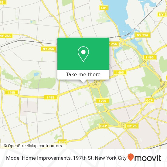 Model Home Improvements, 197th St map