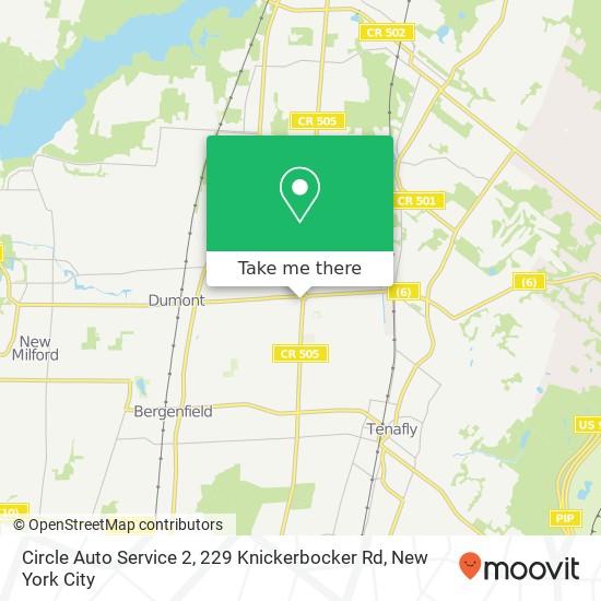 Circle Auto Service 2, 229 Knickerbocker Rd map