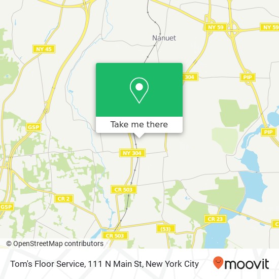 Tom's Floor Service, 111 N Main St map