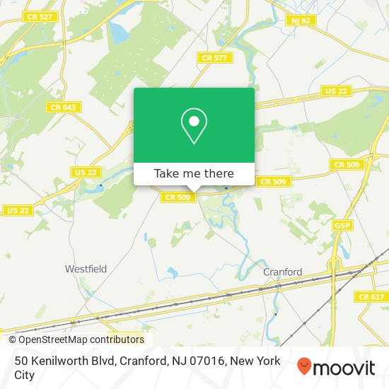 50 Kenilworth Blvd, Cranford, NJ 07016 map