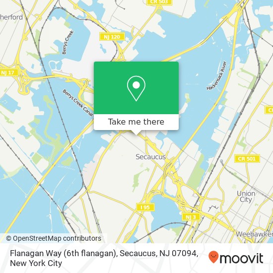 Flanagan Way (6th flanagan), Secaucus, NJ 07094 map