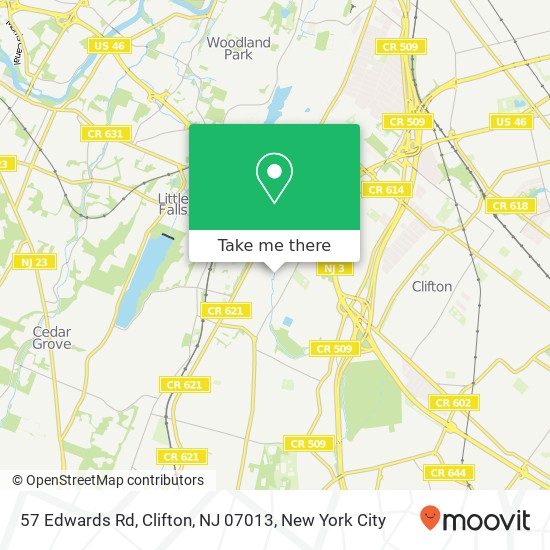 57 Edwards Rd, Clifton, NJ 07013 map