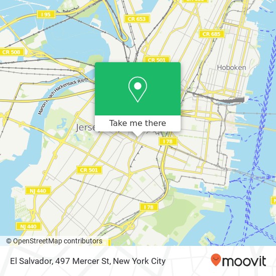 El Salvador, 497 Mercer St map
