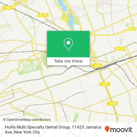 Mapa de Hollis Multi Specialty Dental Group, 11423 Jamaica Ave