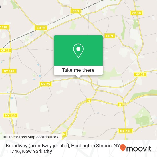 Mapa de Broadway (broadway jericho), Huntington Station, NY 11746