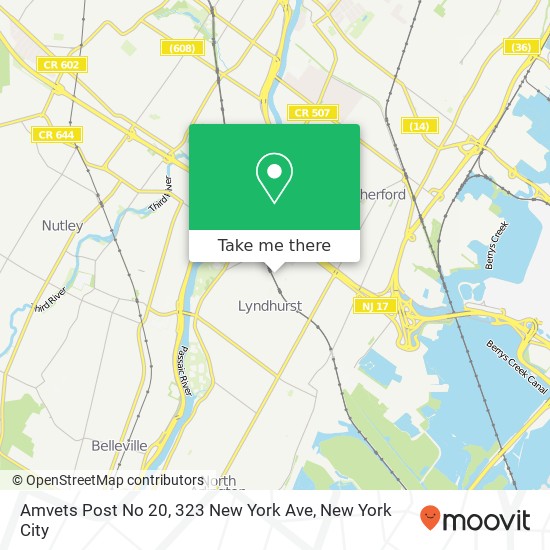Mapa de Amvets Post No 20, 323 New York Ave