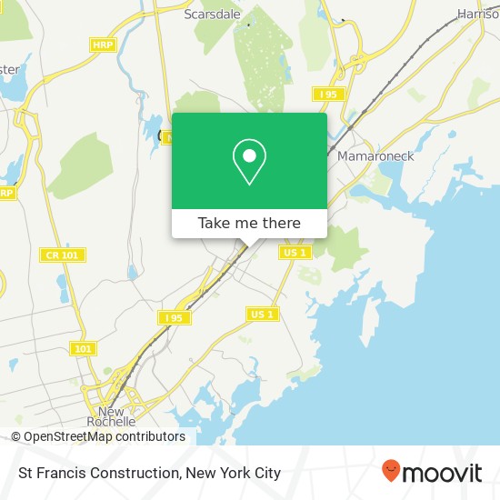 Mapa de St Francis Construction