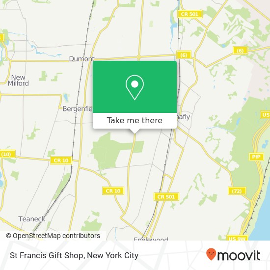 Mapa de St Francis Gift Shop