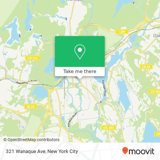 Mapa de 321 Wanaque Ave, Pompton Lakes, NJ 07442