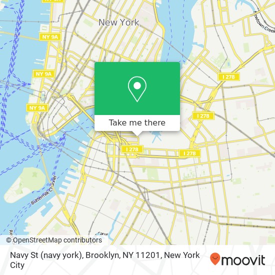 Mapa de Navy St (navy york), Brooklyn, NY 11201