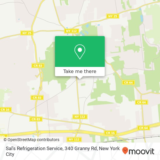 Mapa de Sal's Refrigeration Service, 340 Granny Rd