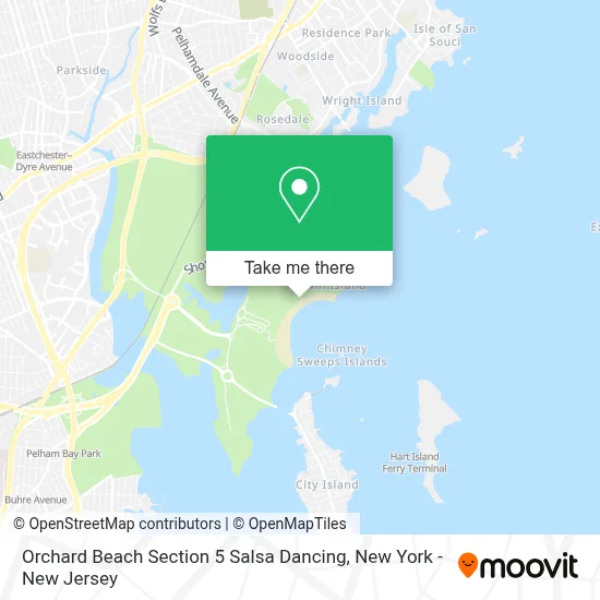 Orchard Beach Section 5 Salsa Dancing map